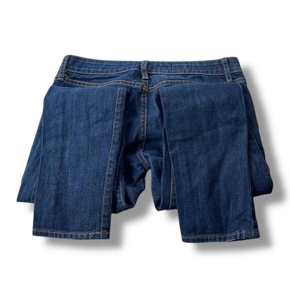 Gap 1969 Always Skinny Jeans Women’s Size 26 /2a Dark Wash Distressed Denim - Picture 6 of 13